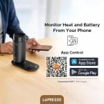 Libreso Smart Temperature Control Mug, Wireless Charging Base (MagSafe), App Control, Multiple Temperature Levels, Stainless Steel, Leak-Resistant, Overheat Protection, Real-Time Touchscreen - Image 7
