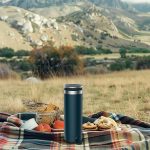 Libreso Portable Electric Kettle with Adjustable Temperature Control, Car Adapter Powered, 300ml Capacity, Boil-Dry Protection, Vacuum Insulation, Ideal for Outdoor and Travel Use - Black