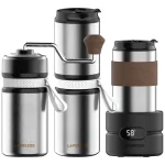 Lipresso Grindoo Quattro 4-in-1 Outdoor Coffee Set - Silver