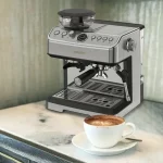 ⁦ماكينة تحضير قهوة الإسبريسو المخروطية والبخار من ليبريسو - فضي⁩ - الصورة ⁦3⁩