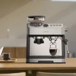 ⁦ماكينة تحضير قهوة الإسبريسو المخروطية والبخار من ليبريسو - فضي⁩ - الصورة ⁦4⁩