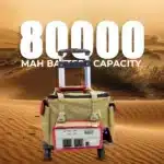 ⁦محطة طاقة توبي BTY 100 عالية التحمل، بطارية 80000 مللي أمبير/ساعة، بطارية قابلة لإعادة الشحن مع عاكس طاقة 500 وات⁩ - الصورة ⁦3⁩