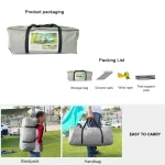 Toby’s New 8-12 Person Double Layer Outdoor Camping Tent, A Bedroom And A Living Room, Family Cabin (Green) - Image 2