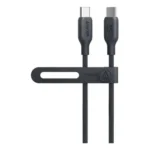 انكر كيبل 544 USB-C الى USB-C (100 واط، 0.9 متر، 3 اقدام)، كيبل شحن USB C ذو اساس حيوي لماك بوك برو وايباد برو وايباد اير 4 وجميع اجهزة التابلت والهواتف واللابتوب وغيرها - اسود (0.9 متر، اسود)