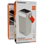 Porodo PortaPower 40000mAh Power Bank with Built-In LED Lighting - White - Image 2