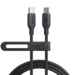 كابل أنكر 544 USB-C إلى USB-C (مصنوع من مواد حيوية) بطول 6 أقدام ابيد/اسود