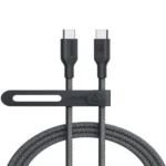 كابل أنكر 544 USB-C إلى USB-C، مصنوع من النايلون الحيوي، طوله 3 أقدام، لون أسود