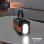 Porodo Sway 60000mAh Power Bank with Built-In LED Lighting - Black - Image 8