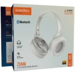 Porodo Soundtec Zuma 2-IN-1 Headphone Speaker ​Color Beige - Image 2