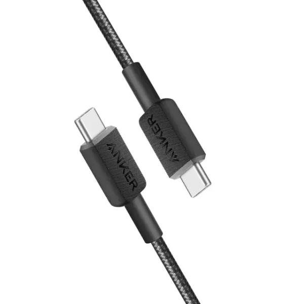 كابل Anker USB C إلى USB C (240 واط 3 أقدام)، كابل شحن USB 2.0 قائم على البيولوجيا لسلسلة iPhone 16/15، MacBook Pro/Air، iPad، Samsung S25/S24، Huawei، Xiaomi، Redmi، Vivo، Oppo والمزيد