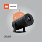 Porodo Wireless Mirroring Multi-Angle Projector - Black - Image 3