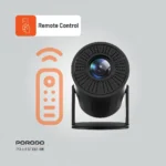 Porodo Wireless Mirroring Multi-Angle Projector - Black - Image 4