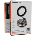 Porodo Vacuum Lock MagSafe Phone Holder - Black - Image 4