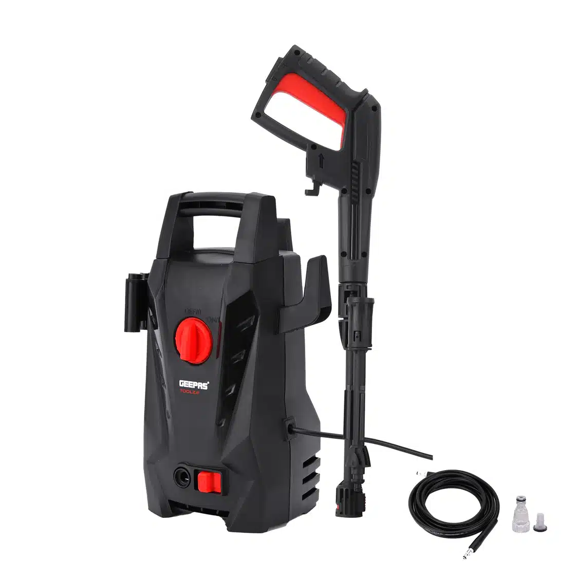 32 Geepas Toolz GPW1411EL-240 High Pressure Washer | 110BAR Compact Power Washer with 1400W Motor | Ideal for Car, Bike & Outdoor Cleaning | Durable Build| Energy Efficient - Image 1