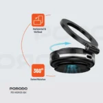 ⁦حامل مغناطيسي Porodo HS05 Vacuseal MagSafe - أسود⁩ - الصورة ⁦3⁩