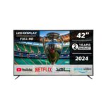 تلفزيون جنرال جولد الذكي 42 بوصة - دقة عالية كاملة 1080 بكسل، جهاز استقبال تلفزيون أندرويد، شاشة LED (موديل 2024)