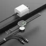 Porodo TrioLink 3-In-1 Charging Cable Type-C, Lightning and iWatch - Black - Image 3