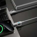 ⁦كابل شحن عالي السرعة 4 في 1 من بورودو بتقنية PD بقدرة 240 واط⁩ - الصورة ⁦3⁩