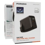 Porodo GaN 65W Multi-Port Wall Charger - Black - Image 4