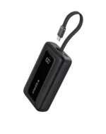 Anker Zolo Power Bank (10K, 30W) with a 5.4-inch (13.7 cm) built-in USB-C cable.