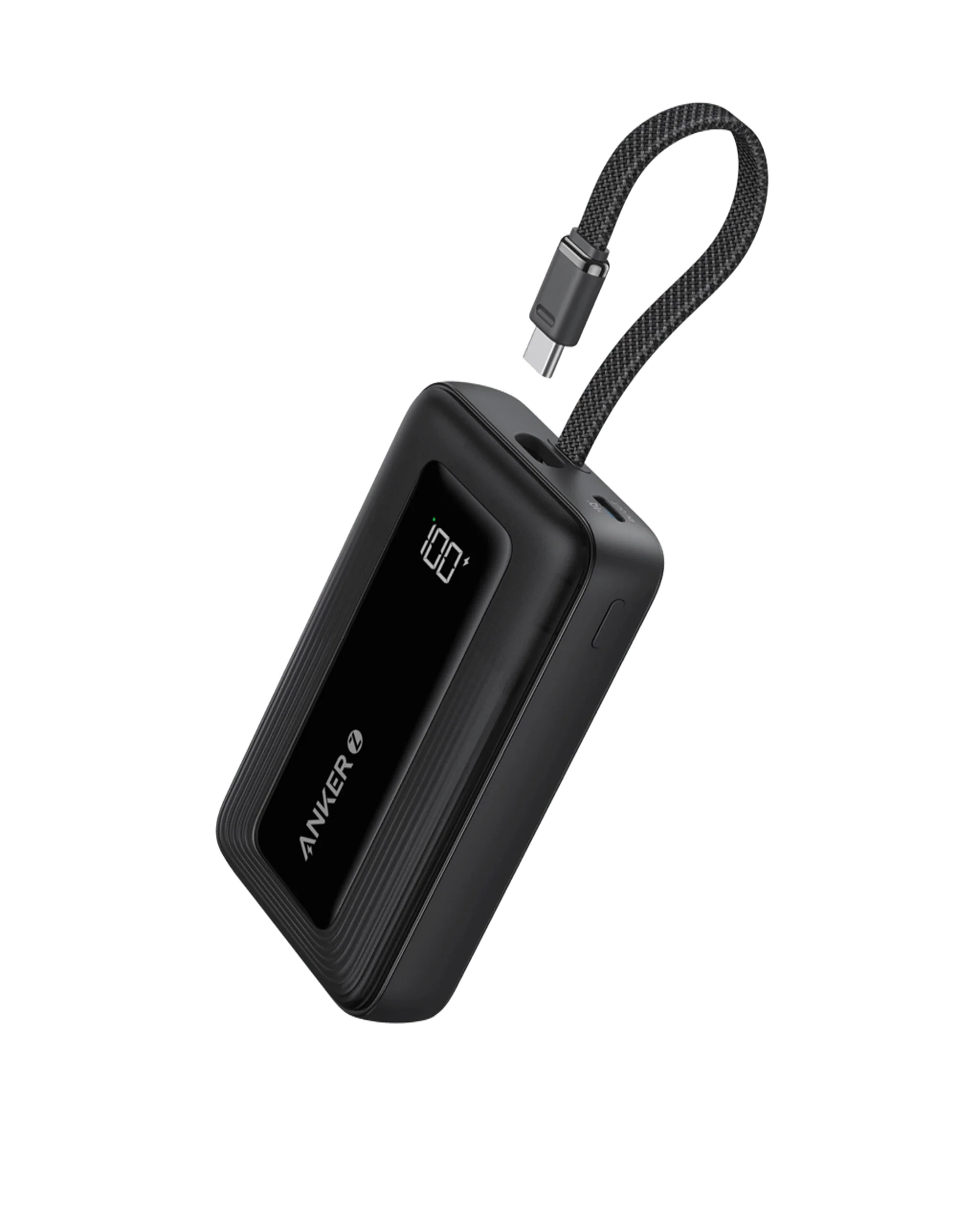 85 Anker Zolo Power Bank (10K, 30W) with a 5.4-inch (13.7 cm) built-in USB-C cable. - Image 1