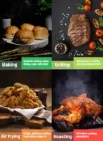 Geepas Digital Air Fryer- GAF37527UK/5.0 L Pot, with Vortex Technology/Digital Display, Touch Screen, Multiple Function, 1-60 Min Timer, Temperature 50-200 Degree Celsius - Image 4