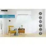 Geepas GACS2468TCU 2.0 Ton Split Type Air Conditioner | 24000 BTU Cooling Capacity | Turbo Cooling | Multiple Flow Speed | Quiet Air Supply System | 1-Year Warranty - Image 2