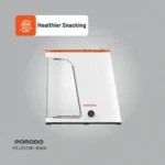 Porodo Lifestyle Air-Popped Popcorn Maker - White/Orange - Image 3