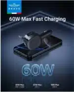 BRAVE BCC-28 60W Dual-Port Car Charger with Retractable - Image 3