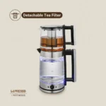 ⁦إبريق شاي تركي زجاجي من ليبريسو - أسود رمز المنتج: LPCFFM0020⁩ - الصورة ⁦4⁩