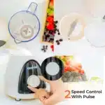 ⁦خلاط جيباس GSB5485 بقوة 500 واط، 2 في 1 - شفرات من الفولاذ المقاوم للصدأ، تحكم بسرعتين مع خاصية النبض⁩ - الصورة ⁦4⁩