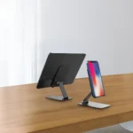 Porodo Foldable Desktop Stand with Anti-Slip Base - Gray - Image 4