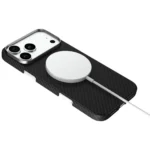 ⁦جراب Levelo Sergei المصنوع من ألياف الأراميد 1500D لهاتف iPhone 17 Pro/Pro Max⁩ - الصورة ⁦3⁩