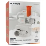 ⁦صانع السلطات متعدد الوظائف Porodo Lifestyle Fresko مع 4 شفرات تقطيع - أبيض⁩ - الصورة ⁦5⁩