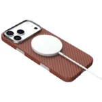 ⁦جراب Levelo Sergei المصنوع من ألياف الأراميد 1500D لهاتف iPhone 17 Pro/Pro Max⁩ - الصورة ⁦4⁩