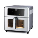 مقلاة هوائية رقمية مزدوجة التسخين من جيباس GAF37546 سعة 10 لتر | تقنية دوامة الهواء السريع المتقدمة | 10 أوضاع طهي مُعدة مسبقًا | شاشة لمس | مؤقت 60 دقيقة وطهي بدون زيت