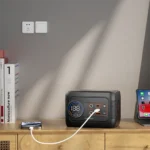 ⁦محطة الطاقة المحمولة بورودو فورسبيس بقدرة 150 واط - رمادي/أسود⁩ - الصورة ⁦2⁩