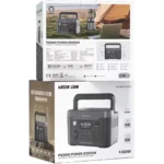 ⁦محطة الطاقة Green Lion PGX600 مزودة ببطارية ليثيوم فوسفات الحديد (LiFePO4) بسعة 307.2 واط/ساعة و12000 مللي أمبير/ساعة - أسود⁩ - الصورة ⁦3⁩