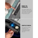 ⁦غسالة جيباس GFWM8823SX أوتوماتيكية بالكامل ذات تحميل علوي | سعة 8 كجم⁩ - الصورة ⁦6⁩