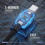 ⁦باورولوجي Argos كابلات USB-C مزدوجة مع موصل - رمادي⁩ - الصورة ⁦3⁩