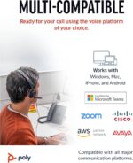 Poly Blackwire 5220 Stereo USB-A Headset, Dual Ear (Stereo) Computer Headset with Boom Mic - USB-A, 3.5 mm to connect to your PC, Mac, Tablet and/or Cell Phone | 80R97AA - Image 5