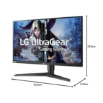 LG Gaming Monitor 27 Inch 144Hz Refresh Rate Class UltraGear™ Nano IPS 1ms and HDR10 Gaming Monitor With G-Sync® Compatibility - Image 3