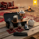 Tea tin, Black and Green color, specialty tea tin (14 pieces)