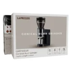 LePresso Grindeur Conical Burr Grinder with Digital Weight Control - Black - Image 4
