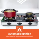 Geepas 3 Burner Gas Cooker GGC31012 - Image 3