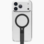 جراب ايفون 18 برو ماكس شفاف مع تفاصيل سوداء مغناطيسي من ليفيلو Levelo Spira Grip Case