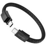 كابل سوار معصم من نوع Porodo USB-C إلى USB-C بمشبك فولاذي مغناطيسي